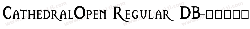 CathedralOpen Regular DB字体转换